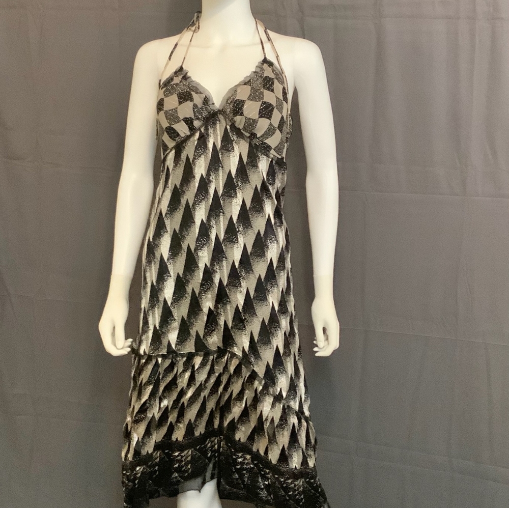 Anna Sui Silk Halter Dress